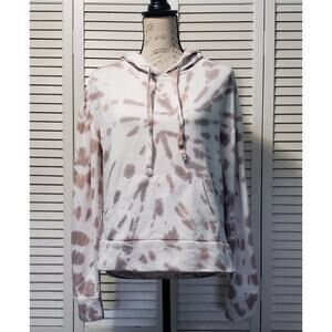 MNY Marc New York Performance Hoodie Women's Small White Pink Gray Tie Dye